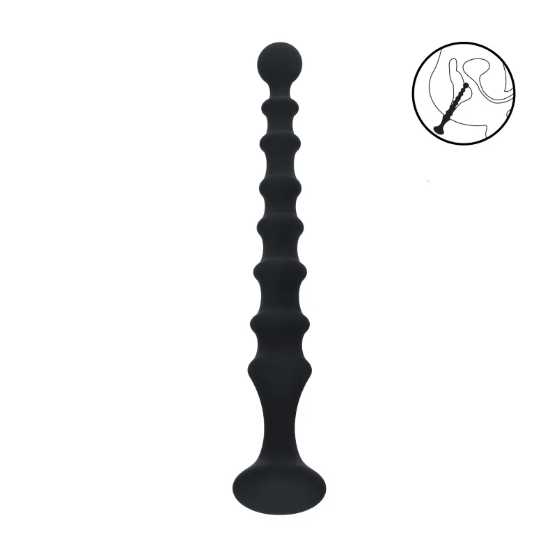 Chaine Anale Ribbed Silicone