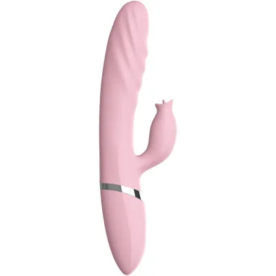 Vibromasseur Chauffant à Poussées et Langue Rose - Armony