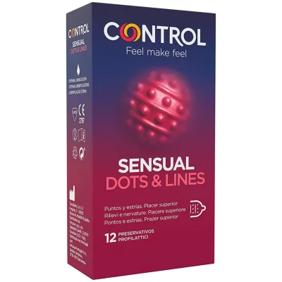 Préservatifs Perlés & Nervurés Dots & Lines - Control