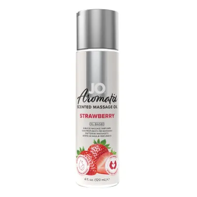 JO - Aromatix Huile de massage parfumée Fraise -120 ml