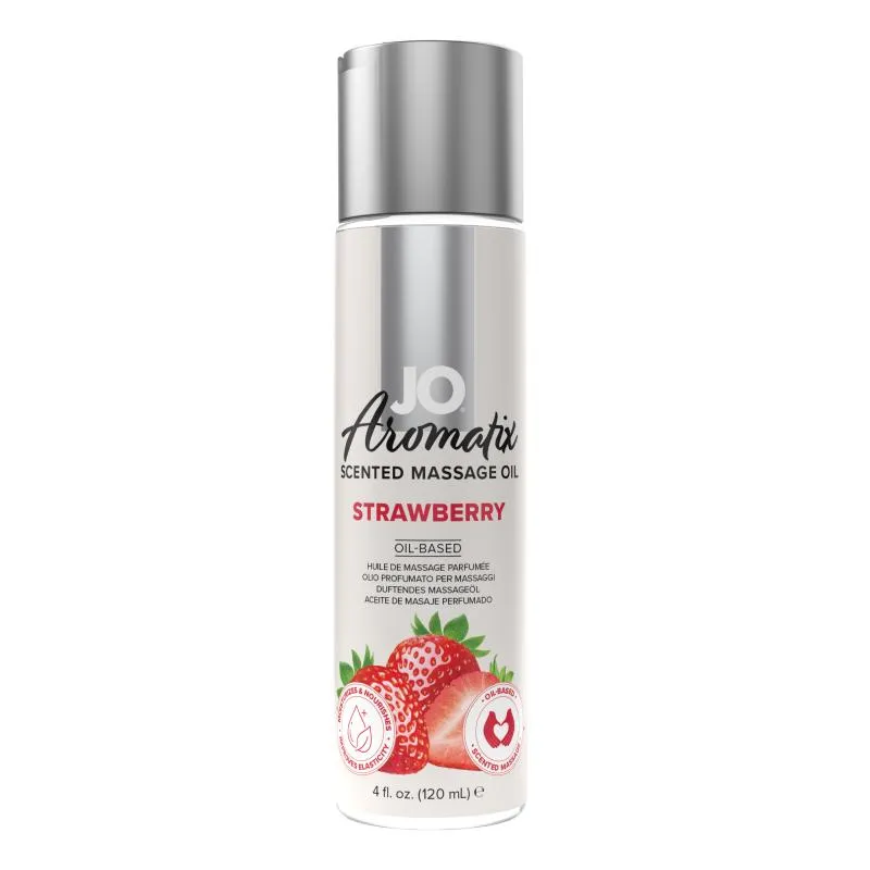 JO - Aromatix Huile de massage parfumée Fraise -120 ml