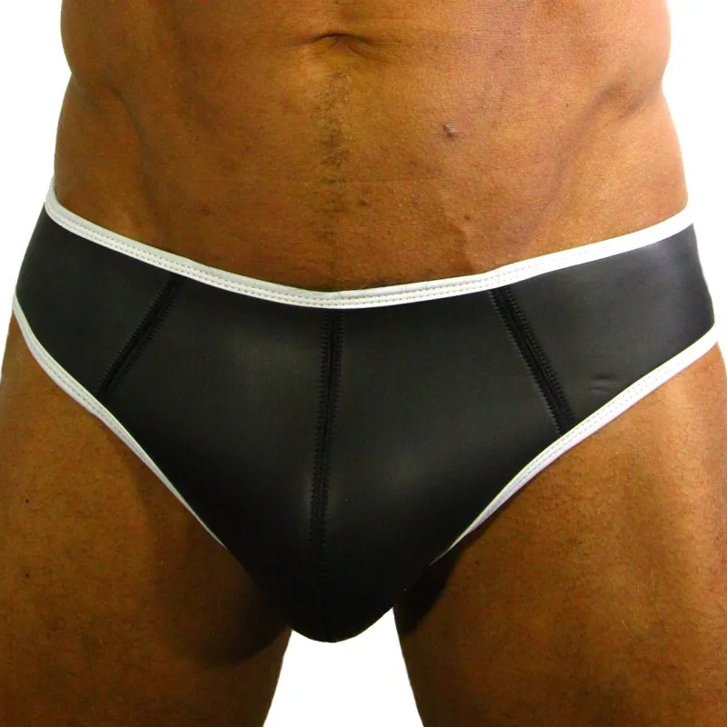 Jockstrap en néoprène Noir-Blanc