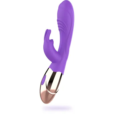 Vibromasseur rabbit rechargeable Viora violet - Womanvibe