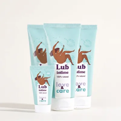 Pack lubrifiant naturel 3x100ml + 25 ml offert Love&Care