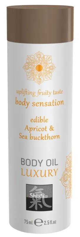 Huile de massage Comestible - ABRICOT et ARGOUSIER 75 ml