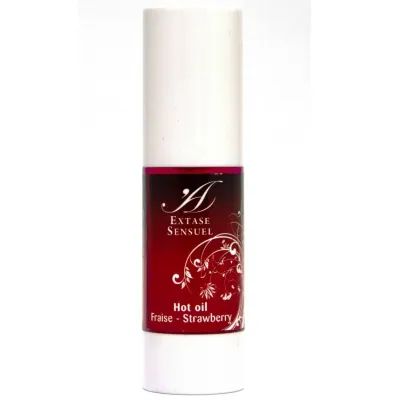 Huile de massage chauffante Extase Sensual fraise - Extase