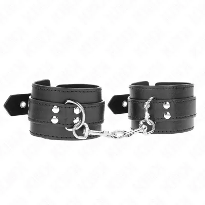 Bracelet BDSM Cuir avec Clous 35x6cm - Kink