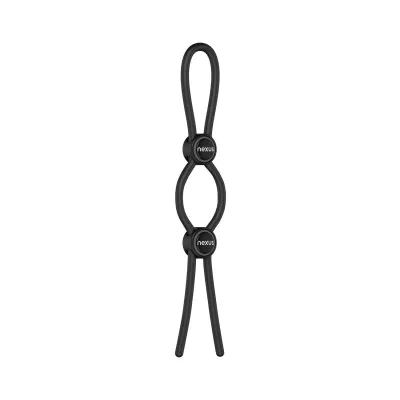 Nexus Forge - Anneau de Pénis Double Réglable - Noir
