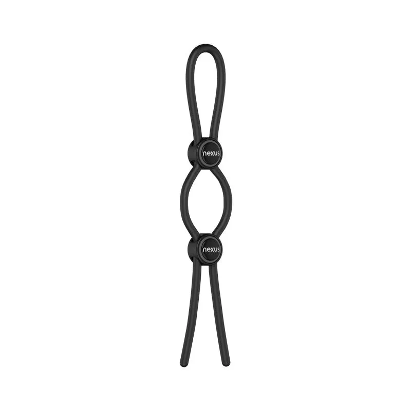 Nexus Forge - Anneau de Pénis Double Réglable - Noir