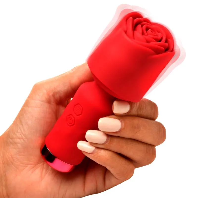 BLOOMGASM - Mini Vibromasseur Pleasure Rose - Rouge
