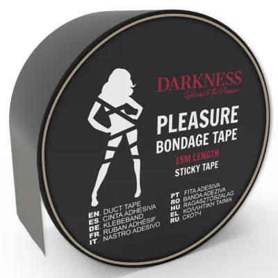 Ruban adhésif bondage Darkness 15m noir - Darkness