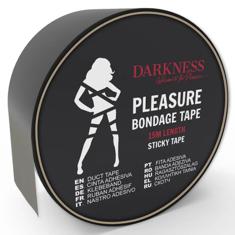 Ruban adhésif bondage Darkness 15m noir - Darkness