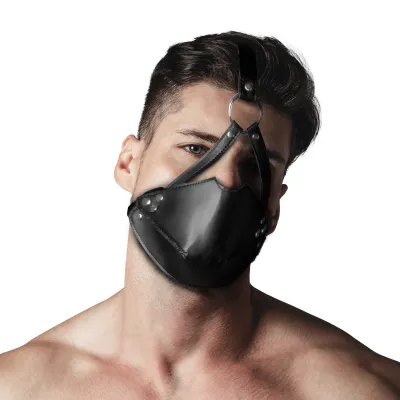 Muselière Sm avec Bâillon HEAD HARNESS Noire