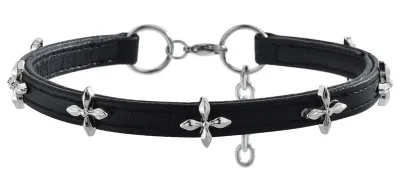 Collier Ras de cou fin CROSS FLOW Noir