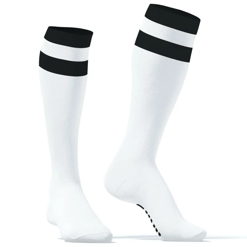 Chaussettes hautes HARD SneakXX Blanc-Noir