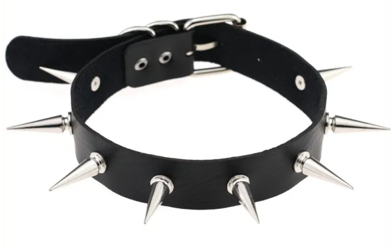 Collier à pointes PIKY LISH Noir