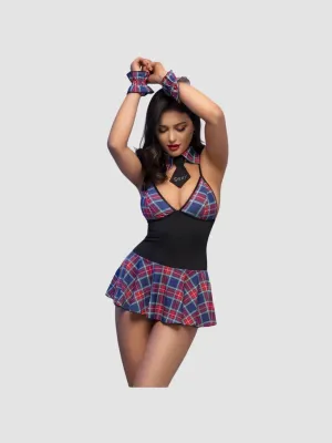 Costume étudiante CR4639 écossais