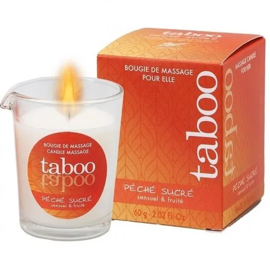 Bougie de massage Taboo Péché Sucré pour elle - RUF