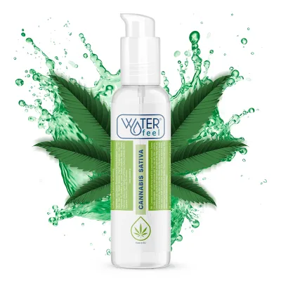Lubrifiant à base d'eau arôme cannabis 150 ml - Waterfeel