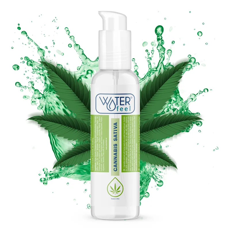 Lubrifiant à base d'eau arôme cannabis 150 ml - Waterfeel