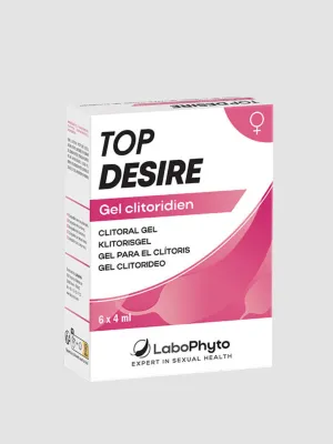 Gel stimulant clitoridien effet frais TopDesire 6 dosettes de 4 ml