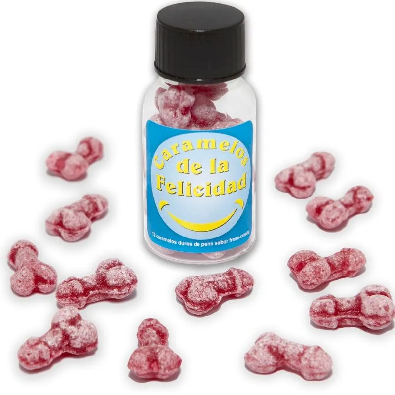 Bonbons Coquins Happy Penis Fraise Cerise - Diablo Picante
