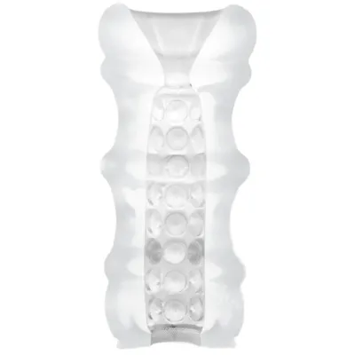 Doc Johnson - Mood ULTRASKYN Stroker Pleaser Perles de Massage - Blanc