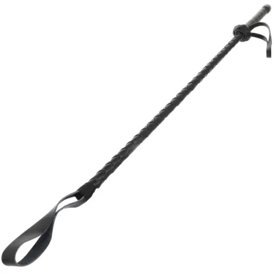 Cravache BDSM Cuir Noir 60cm - Darkness