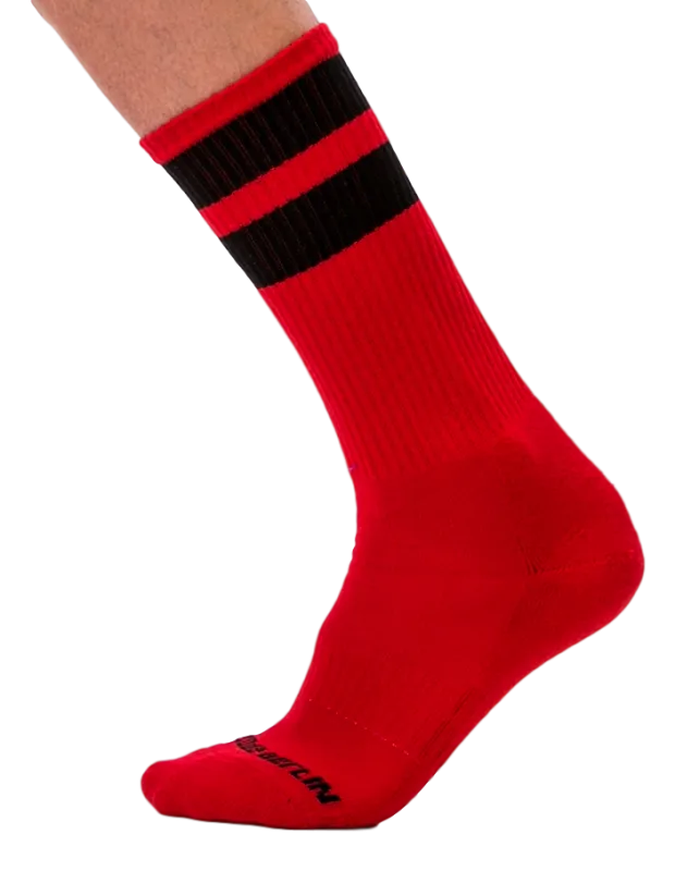Barcode Berlin Chaussettes GYM SOCKS Rouge-Noir