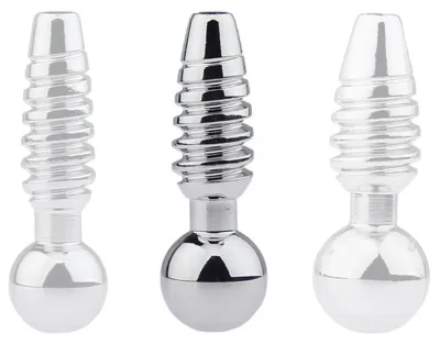 Plug pénis percé SCREW M 2.5cm - Diamètre 9mm
