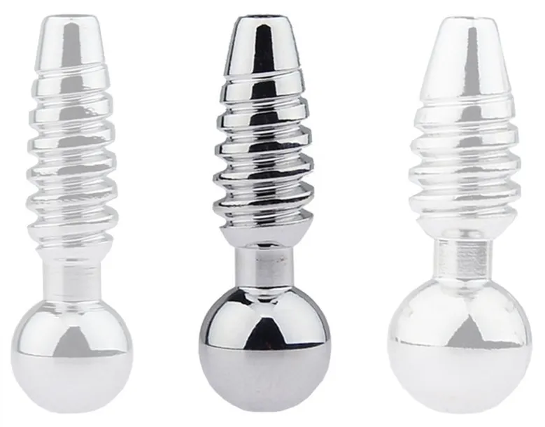 Plug pénis percé SCREW M 2.5cm - Diamètre 9mm