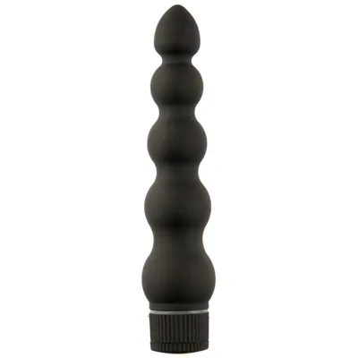 Doc Johnson - Black Magic Ribbed Vibe Vibromasseur - Noir
