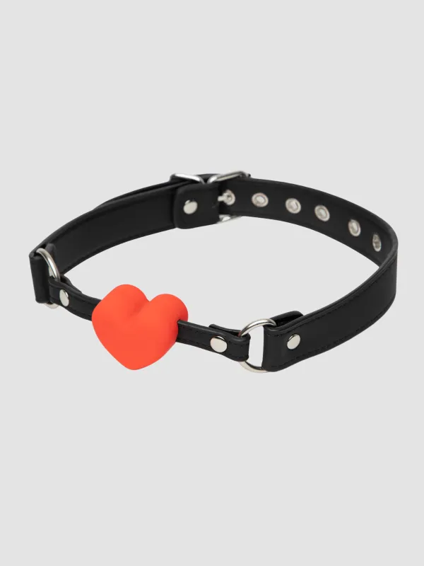 Bâillon Boule Coeur Rouge
