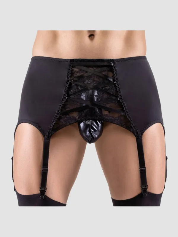 Porte-jarretelles dentelle noir
