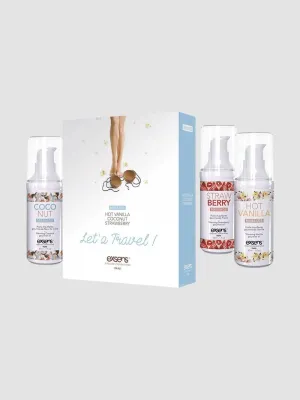 Coffret Huiles de Massage Gourmandes Let's Travel