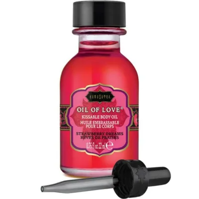 Huile Embrassable Comestible Strawberry Dreams 22ml - Kamasutra