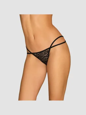 String Pantheria Léopard Noir