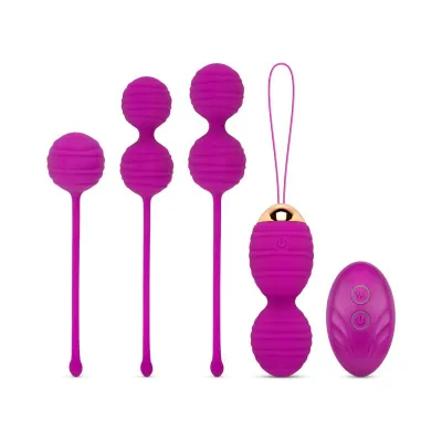 Ensemble de boules de Kegel avec télécommande - Violet