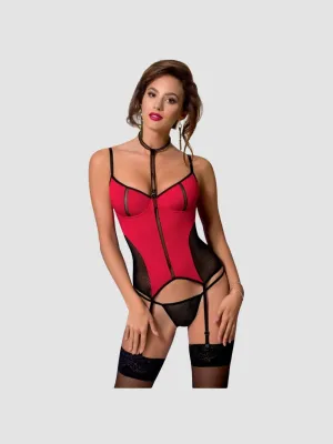 Guêpière Coline Rouge