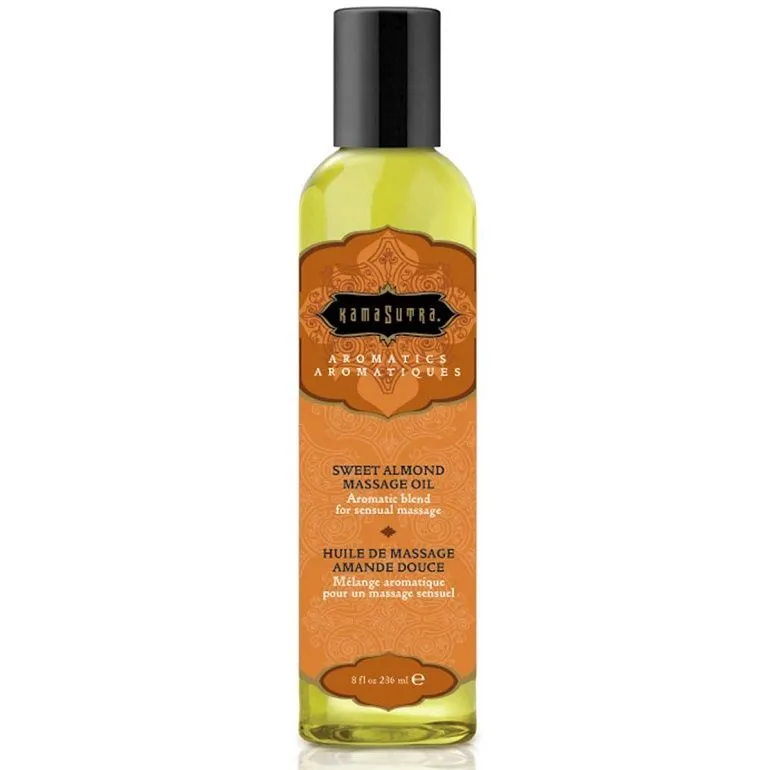 Huile de Massage Naturelle Amande Douce 236ml - Kamasutra