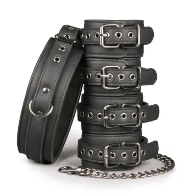 Easytoys Fetish - Bondage Set - Collier Menottes et Chevilles
