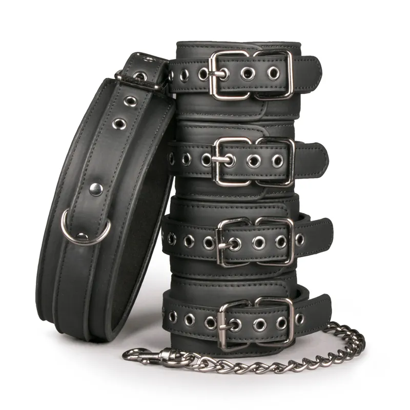 Easytoys Fetish - Bondage Set - Collier Menottes et Chevilles