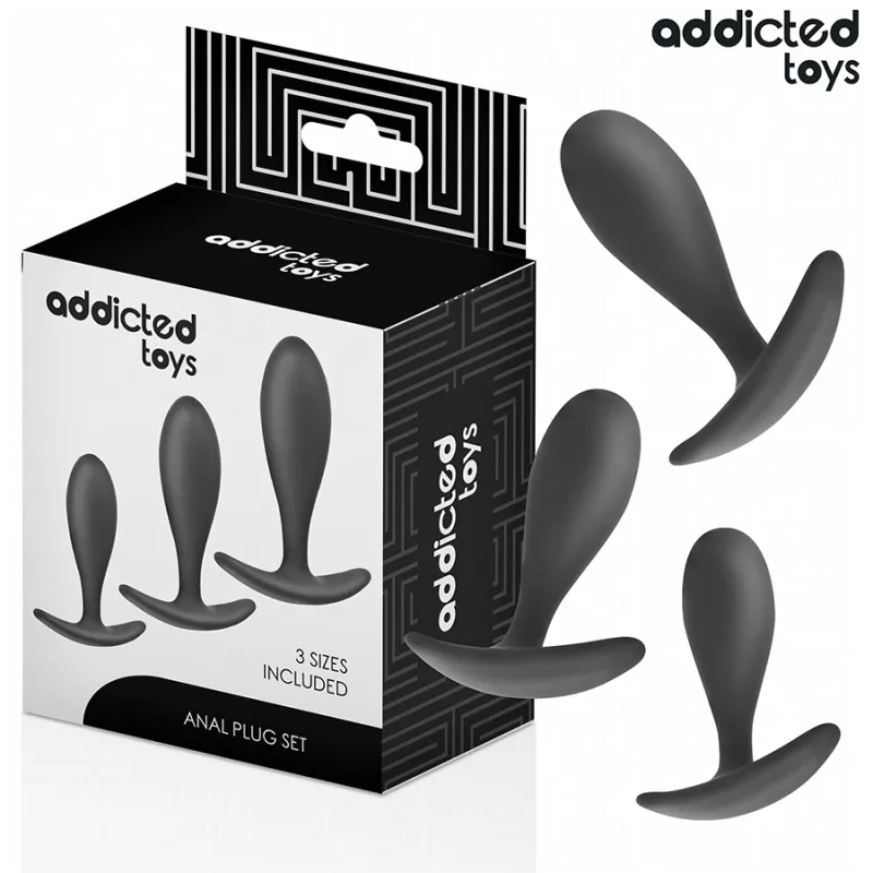 Lot 3 Plugs Anaux Progressifs Modèle 2 - Addicted Toys