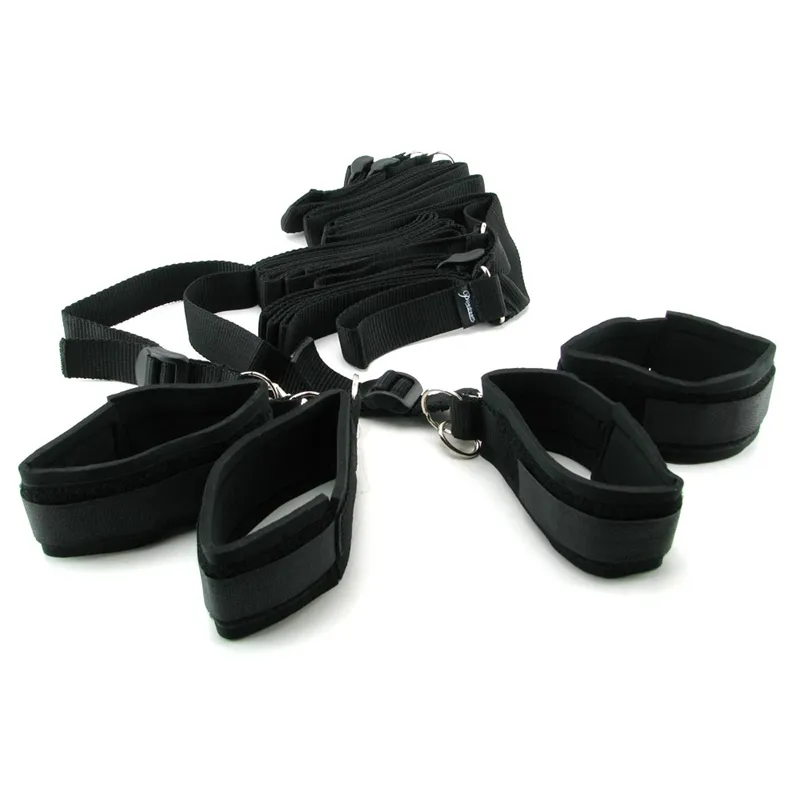 Pipedream - Kit de Bondage et attaches de lit "Fetish Fantasy" - Noir