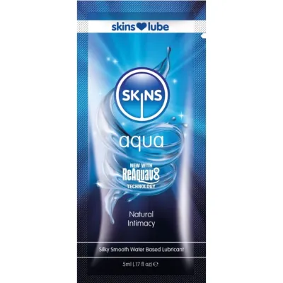 Lubrifiant à Base d'Eau Aqua Dose Unique 5 ml - Skins