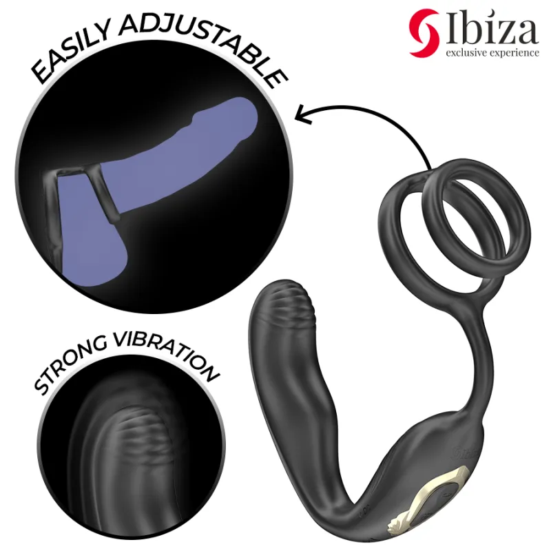 Anneau Vibrant Rotatif Télécommandé IBIZA Wiggle