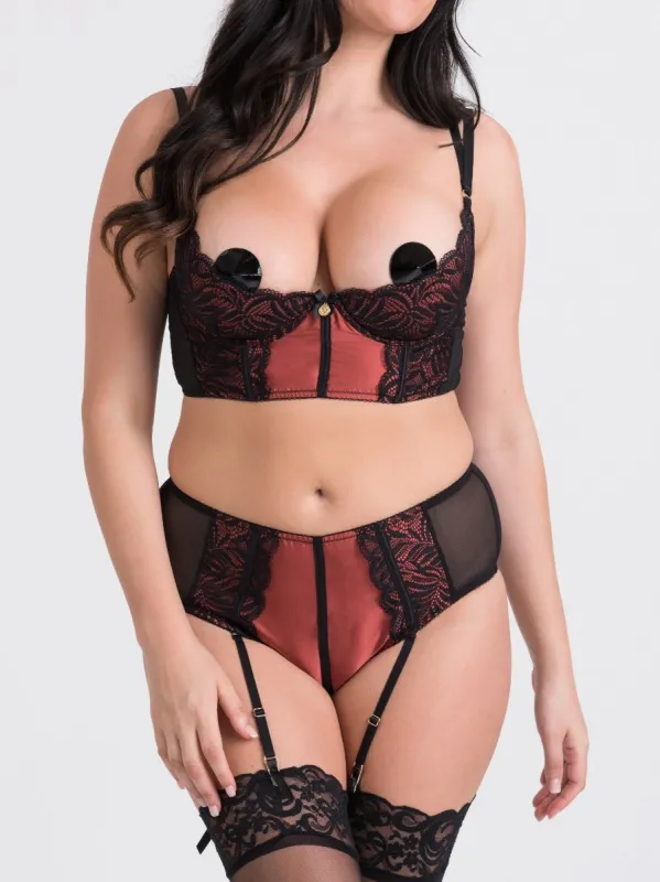 Ensemble 2 pièces ouvert Dark Paradise rouge & noir GT XL/2XL
