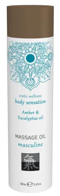 Huile de massage Masculine AMBRE & EUCALYPTUS
