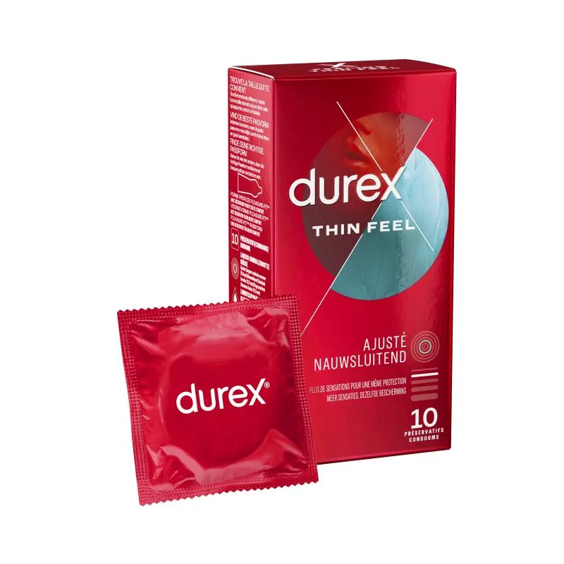 Durex - Préservatifs Thin Feel - 10 pièces