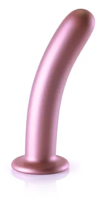 Plug en silicone SMOOTH G-SPOT L 17 x 3.5cm Rose